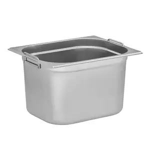 Pojemnik GN 1/2 200 mm z uchwytami ze stali nierdzewnej | TECHNICA, Cold Line
