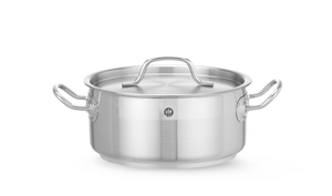 Garnek niski z pokrywką o średnicy 200 mm, 2,8 l | HENDI, Profi Line