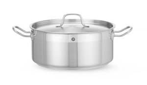 Garnek niski z pokrywką o średnicy 280 mm, 7,5 l | HENDI, Profi Line