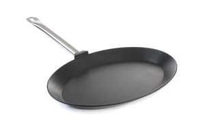 Patelnia owalna do ryb z odlewu aluminium powlekana tytanem 400x275 mm | HENDI, Profi Line