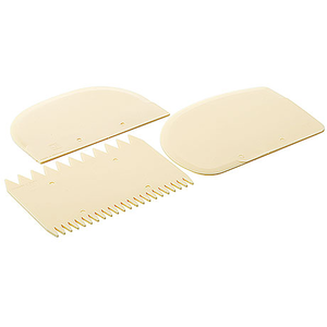 Zestaw 3 sztuk skrobaków z polipropylenu 120x85 mm | CONTACTO, 3062/003