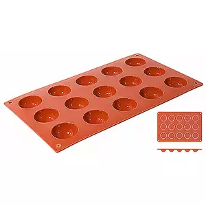 Forma silikonowa do pieczenia, foremki średnicy 40 | CONTACTO, 6630/415