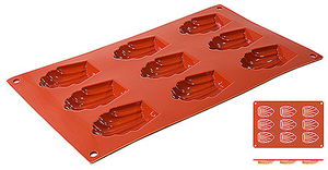 Mata silikonowa do Madeleine, 9 foremek, 300x175x17 mm | CONTACTO, 6637/069