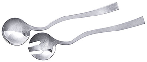 Łyżka i widelec do sałatek ze stali nierdzewnej, 70x70x290 mm, zestaw | CONTACTO, 7777/002