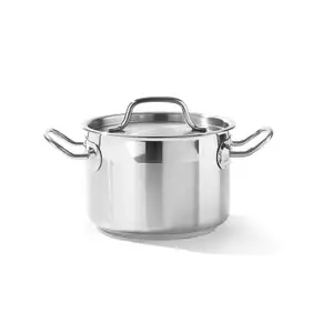 Garnek średni z pokrywką o średnicy 160 mm, 2 l | HENDI, Profi Line