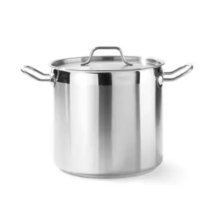 Garnek wysoki z pokrywką o średnicy 240 mm, 10 l | HENDI, Profi Line