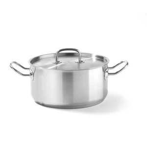 Garnek niski z pokrywką o średnicy 240 mm, 5 l | HENDI, Kitchen Line
