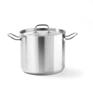 Garnek wysoki z pokrywką o średnicy 240 mm, 9 l | HENDI, Kitchen Line