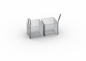 Zestaw 2 koszy porcjujących 1/6 GN do frytowania, 383x190x275 mm | RATIONAL, iVario typ 2XS