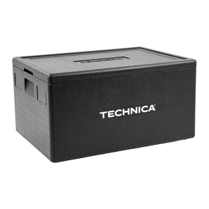 Pojemnik termoizolacyjny piekarniczy, głębokość 320 mm, 80 l, 685x485x365 mm z pokrywą, ładowany od góry | TECHNICA, Silver Line