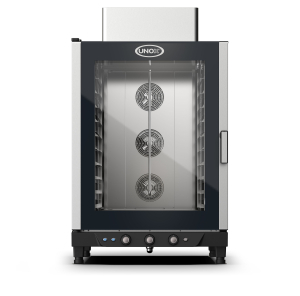 Piec konwekcyjny z nawilżaniem, gazowy, 10x600x400, 1 kW, 860x882x1464 mm | UNOX, BakerLux