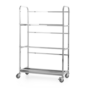 Wózek transportowy na 3x10 koszy do zmywarek, ze stali nierdzewnej 1075x470x1705 mm | TECHNICA, Silver Line