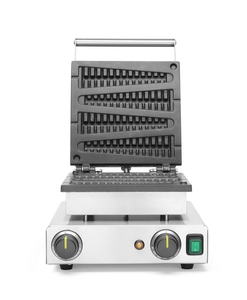 Gofrownica na 4 gofry, 1.75 kW, 230 V,  305x410x240 mm, inox | HENDI, 212165