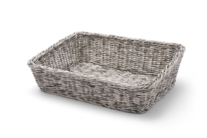 Kosz skośny prostokątny 400x300x120 mm, szary | HENDI, 426661