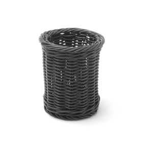 Koszyk na sztućce okrągły 100 mm, czarny | HENDI, 426210