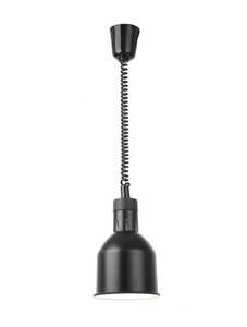 Lampa do podgrzewania potraw, wisząca, cylindryczna, 0,25 kW, 175x250 mm, czarna | HENDI, 273852