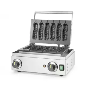 Gofrownica na 6 gofrów, 1.55 kW, 230 V, 390x340x245 mm, inox, | HENDI, 212189