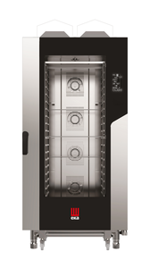 Piec konwekcyjno - parowy, gazowy, 20xGN 1/1, 30 kW, G20, 930×971×1900 mm, inox | EKA, Millennial Black Mask