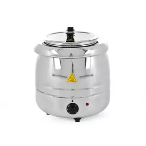 Kociołek elektryczny 8,5 l do zup ze stali nierdzewnej, 340x340x360 mm | PRESTONA, P50002