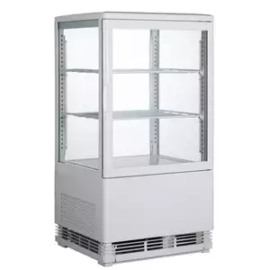 Witryna chłodnicza nastawna biała z oświetleniem LED, 58 l, 428x386x810 mm | TECHNICA, Cold Line
