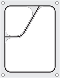 Matryca do zgrzewarki na tackę dwudzielną colt 227x178 mm | HENDI, 805640
