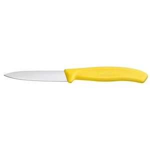 Nóż do jarzyn, gładki, ostrze 80 mm, żółty | VICTORINOX, 6.7606.L118