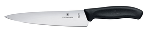 Nóż do siekania, ostrze 190 mm, inox, czarny | VICTORINOX, 6.8003.19B