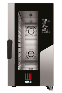 Piec konwekcyjno - parowy, elektryczny, 10xGN 1/1 , 15.4 kW, 400 V, 930x500x970 mm, inox | EKA, Millennial Black Mask