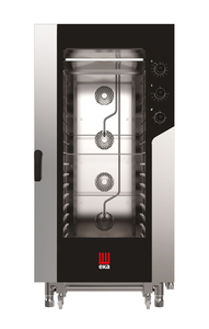 Piec konwekcyjno - parowy, elektryczny, 16x600x400, 31 kW, 400V, 930x1041x1900 mm, inox | EKA, Millennial Smart