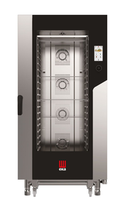 Piec konwekcyjno - parowy, elektryczny, 20xGN1/1, 31 kW, 400V, 930x970x1900 mm, inox | EKA, Millennial Touch Screen