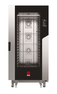Piec konwekcyjno - parowy, elektryczny, 20xGN1/1, 31 kW, 400V, 930x971x1900 mm, inox | EKA, Millennial Black Mask