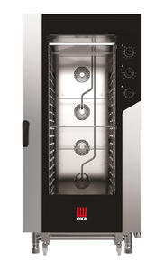 Piec konwekcyjno - parowy, elektryczny, 20xGN1/1, 31 kW, 400V, 930x971x1900 mm, inox | EKA, Millennial Smart