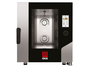 Piec konwekcyjno - parowy, elektryczny, 7xGN1/1, 11.4 kW, 400V, 730x784x850 mm, czarny | EKA, Millennial Touch Screen