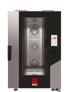 Piec konwekcyjno-parowy, gazowy, 11xGN 1/1, 18,2 kW, G20, 730x850x1230 mm, inox | EKA, Millennial Touch Screen