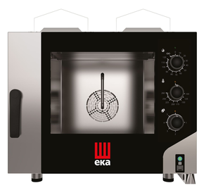 Piec konwekcyjno - parowy, gazowy, 4x600x400, 9.6 kW, G20, 850×1041×801 mm, inox | EKA, Millennial Smart