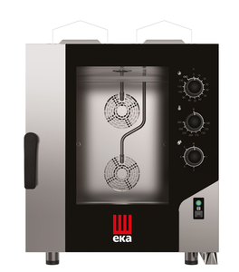 Piec konwekcyjno - parowy, gazowy, 7xGN 1/1 ,14 kW, G20, 730×855×951 mm, inox | EKA, Millennial Smart