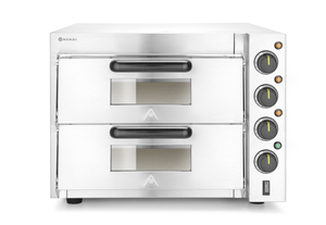 Piecyk do pizzy, 2-poziomowy, 3 kW, 580x560x435 mm, inox | HENDI, 220283