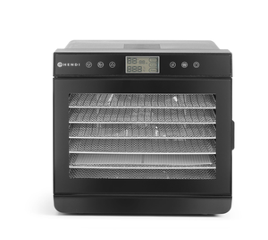 Suszarka do żywności, 0,5 kW, 345x450x315 mm, czarna | HENDI, 229064