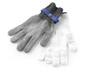 Rękawice antyprzecięciowe rozmiar M, inox, biały | HENDI, 556665
