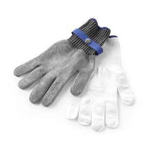 Rękawice antyprzecięciowe rozmiar L, inox, biały | HENDI, 556672