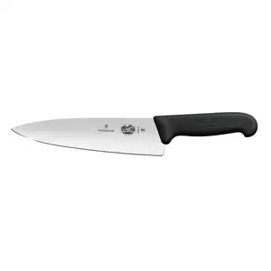 Nóż szefa kuchni, ostrze 200 mm, inox, czarny | VICTORINOX, 5.2063.20