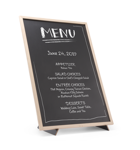 Tablica z podpórką 400x600 mm, czarna, brązowa, czarny, brązowa | HENDI, 664131