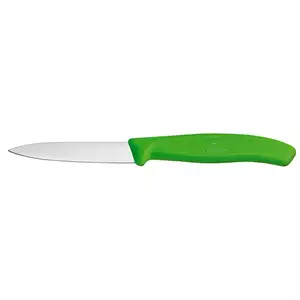 Nóż do jarzyn, gładki, ostrze 80 mm, zielony | VICTORINOX, 6.7606.L114