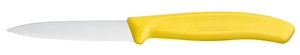 Nóż do jarzyn, ząbkowany, ostrze 80 mm, żółty | VICTORINOX, 6.7636.L118
