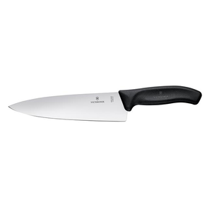 Nóż do siekania, ostrze 190 mm, inox, czarny | VICTORINOX, 6.8003.19B