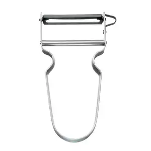 Obieraczka rękojeść Inox, ostrze gładkie, srebrna | VICTORINOX, Star
