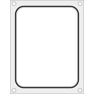 Matryca do zgrzewarki na tackę bez podziału 227x178 mm | HENDI, 805572