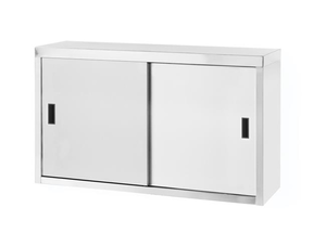 Szafka wisząca z drzwiami suwanymi, 800x400x600 mm, inox | HENDI, 814178