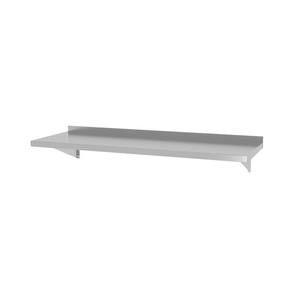 Półka wisząca na konsolach, z dwiema konsolami, 800x300x250 mm, inox | HENDI, 816486