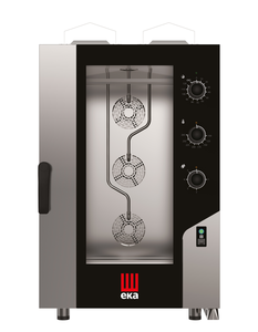Piec konwekcyjno - parowy, gazowy, 11xGN 1/1 , 18.2 kW, G20,  730×855×1231 mm, inox | EKA, Millennial Smart
